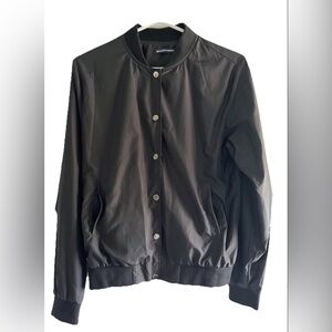 Brandy Melville Black Bomber Jacket O/S Snaps